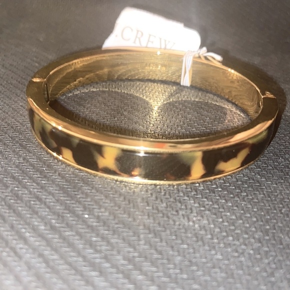 J. Crew NWT Women’s Tortoise Clamp Bracelet M1769 - Picture 2 of 4